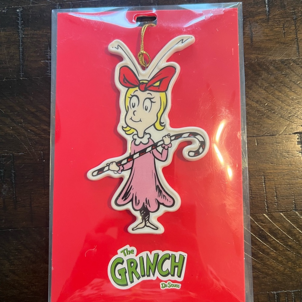Lenox The Grinch Cindy Lou Whoo Gold Tassel Ornament